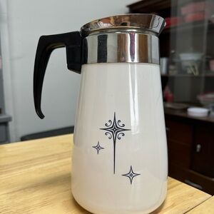 Atomic Starburst Percolator Corning ware mid-century